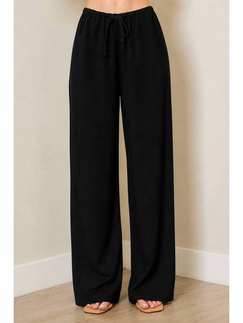 NEW WASABI + MINT linen drawstring pants in natural
